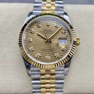 Rolex Datejust M126233-0045 36MM VS Factory Gold Dial Replica Watch