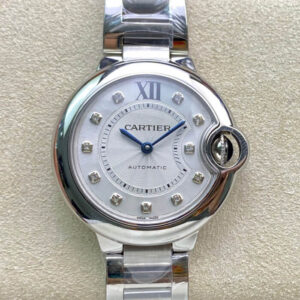 Ballon Bleu De Cartier WE902074 33MM V6 Factory Steel Strap Replica Watch