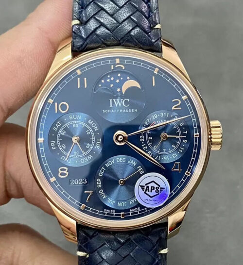 IWC Portuguese IW503312 APS Factory Perpetual Calendar Blue Dial Replica Watch