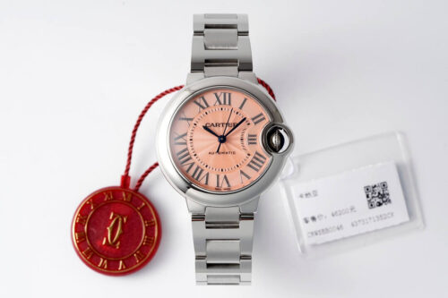 Ballon Bleu De Cartier WSBB0046 33MM AF Factory Pink Dial Replica Watch