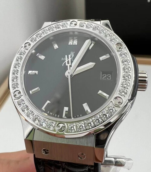 Hublot Classic Fusion 33MM HB Factory Diamond Bezel Replica Watch