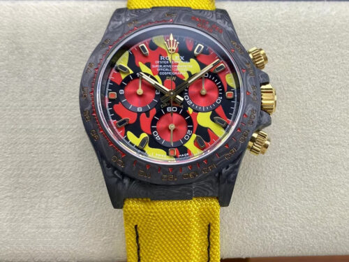 Rolex Daytona Cosmograph Diw Custom Version Noob Factory Yellow Strap Replica Watch