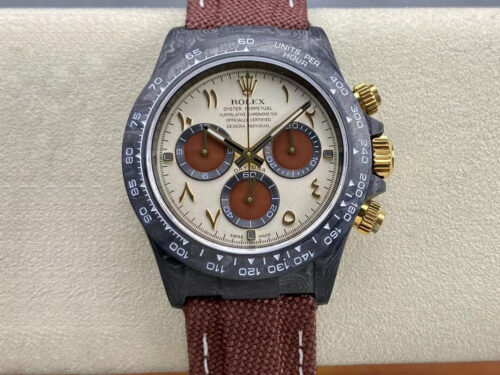 Rolex Daytona Cosmograph Diw Custom Version Noob Factory Brown Strap Replica Watch