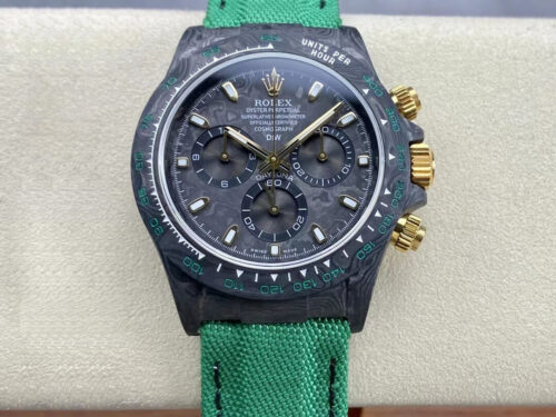 Rolex Daytona Cosmograph Noob Factory Diw Custom Version Dark Green Strap Replica Watch