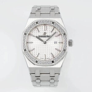 Audemars Piguet Royal Oak Quartz 33MM 67651ST.ZZ.1261ST.01 ZF Factory Diamond Bezel Replica Watch