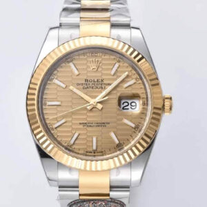 Rolex Datejust 41MM M126333-0021 Clean Factory Yellow Gold Replica Watch