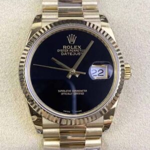Rolex Day Date 18038 GM Factory Black Dial Replica Watch