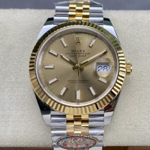 Rolex Datejust 41MM M126333-0010 Clean Factory Yellow Gold Replica Watch