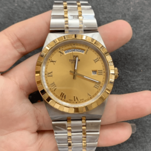 Tudor Royal M28603-0004 V7 Factory Gold Dial Replica Watch