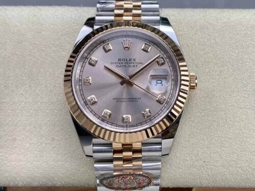 Rolex Datejust 41MM M126331-0008 Clean Factory Diamond Dial Replica Watch