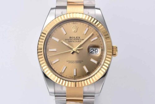 Rolex Datejust 41MM M126333-0009 Clean Factory Gold Bezel Replica Watch