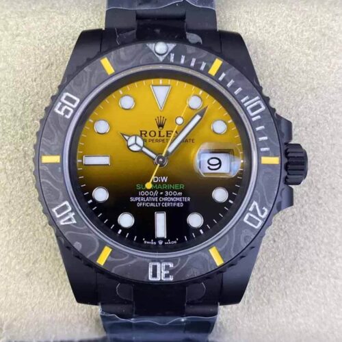 Rolex Submariner VS Factory Carbon Fiber Yellow Gradient Dial Replica Watch