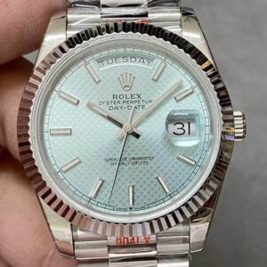 Rolex Day Date M228236 GM Factory Blue Dial Replica Watch