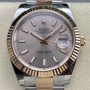 Rolex Datejust 41MM M126331-0009 Clean Factory Rose Gold Replica Watch