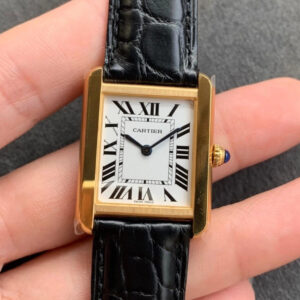 Cartier Tank W5200004 K11 Factory White Dial Replica Watch