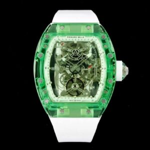 Richard Mille RM 56-01 Tourbillon RM Factory Green Transparent Case Replica Watch