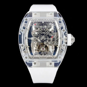 Richard Mille RM 56-01 Tourbillon RM Factory White Rubber Strap Replica Watch