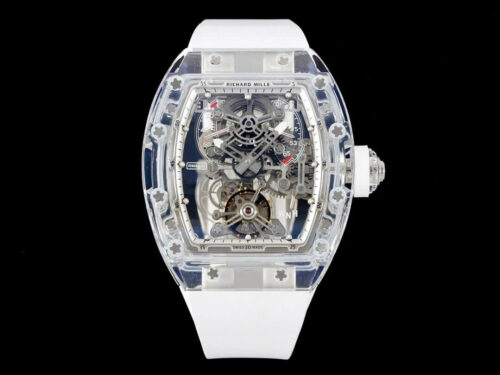 Richard Mille RM 56-01 Tourbillon RM Factory White Rubber Strap Replica Watch