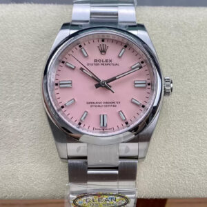 Rolex Oyster Perpetual M126000-0008 36MM Clean Factory Pink Dial Replica Watch
