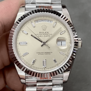 Rolex Day Date M228236-0002 GM Factory Silver Dial Replica Watch