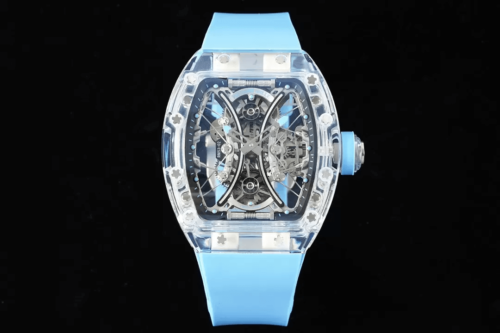 Richard Mille RM053-02 Tourbillon RM Factory Blue Rubber Strap Replica Watch