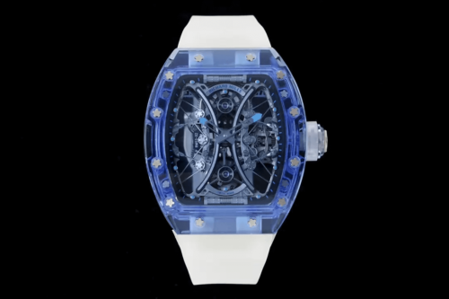 Richard Mille RM053-02 Tourbillon RM Factory Blue Transparent Case Replica Watch