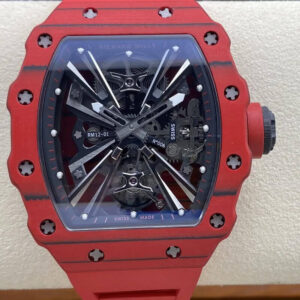 Richard Mille RM12-01 Tourbillon RM Factory Red Rubber Strap Replica Watch