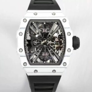 Richard Mille RM12-01 Tourbillon RM Factory Black Rubber Strap Replica Watch