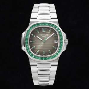 Patek Philippe Nautilus 5711 GR Factory Green Diamond Bezel Replica Watch