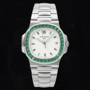 Patek Philippe Nautilus 5711 GR Factory Diamond-Set White Dial Replica Watch