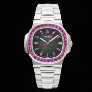 Patek Philippe Nautilus 5711 GR Factory Diamond-set Black Dial Replica Watch