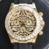Rolex Cosmograph Daytona 116588 TBR Noob Factory Yellow Gold Diamond Bezel Replica Watch