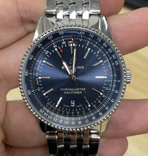 Breitling Navitimer 1 A17326161C1A1 V7 Factory Blue Dial Replica Watch