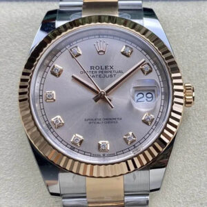 Rolex Datejust 41MM M126331-0007 Clean Factory Rose Gold Replica Watch