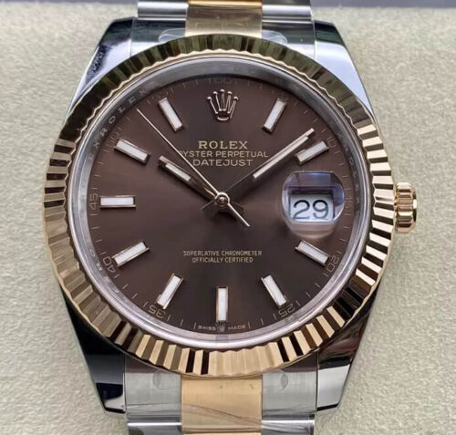 Rolex Datejust 41MM M126331-0001 Clean Factory Chocolate Dial Replica Watch