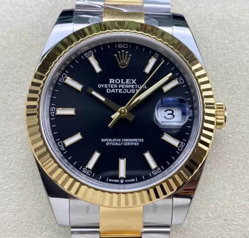 Rolex Datejust 41MM M126333-0013 Clean Factory Black Dial Replica Watch